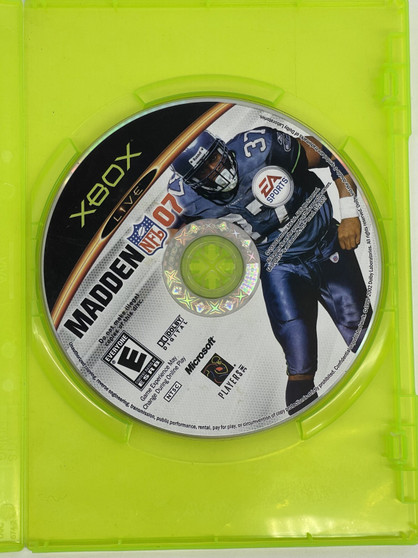 Madden NFL 07 (Microsoft Xbox) Disc Only! Used | Tested