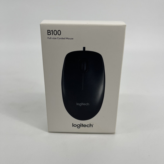 Logitech B100 Optical Full-Size Corded  Mouse