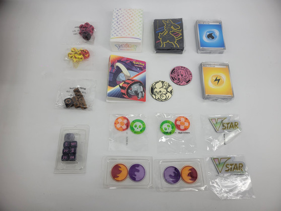 Pokemon TCG Accessory Lot: Deck holder, Mini Binder, Sleeves, and more...