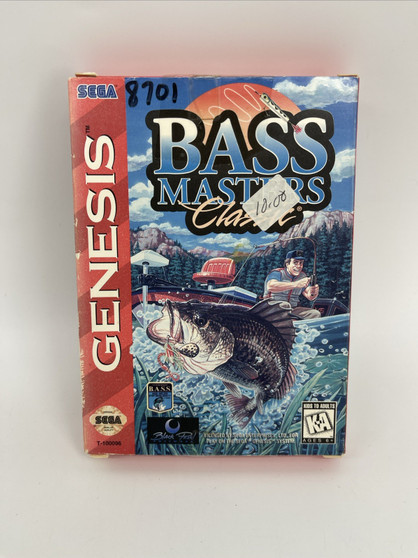 Bass Masters Classic (Sega Genesis, 1995) Game And Box Only | Tested