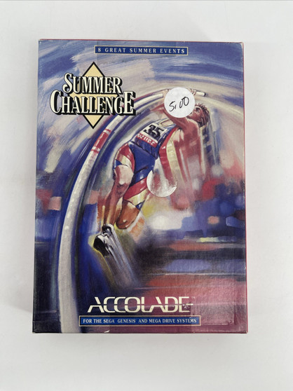 Summer Challenge (Sega Genesis, 1993) Box and Cart Only | Tested