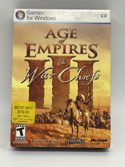 Age Of Empires III: The War Chiefs Expansion (PC CD-ROM, 2006) Used | Complete