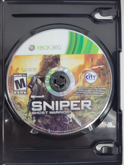Sniper: Ghost Warrior (Microsoft, Xbox 360) Used, Disc Only | Tested