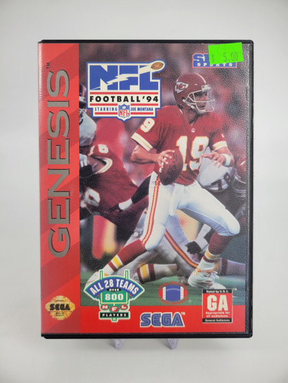 NFL Football 94 Starring Joe Montana(Sega Genesis,1993) Complete in box | Tested