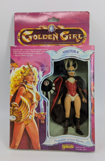 Galoob Golden Girl Vultura Action Figure Doll Vintage 1984 in Box Rare Sealed