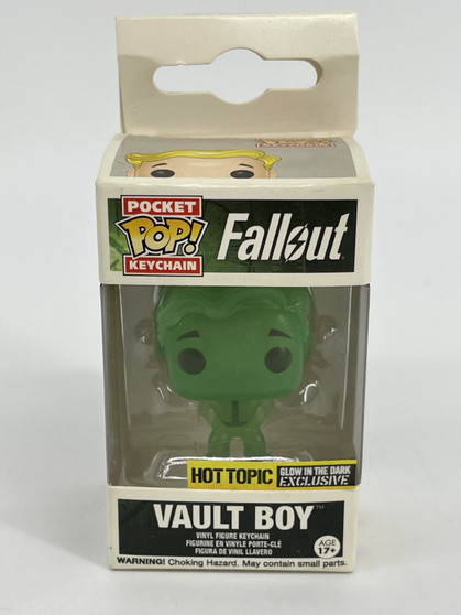 Funko Pocket POP! Keychain: Fallout - Vault Boy Glow in the Dark Hot Topic EX