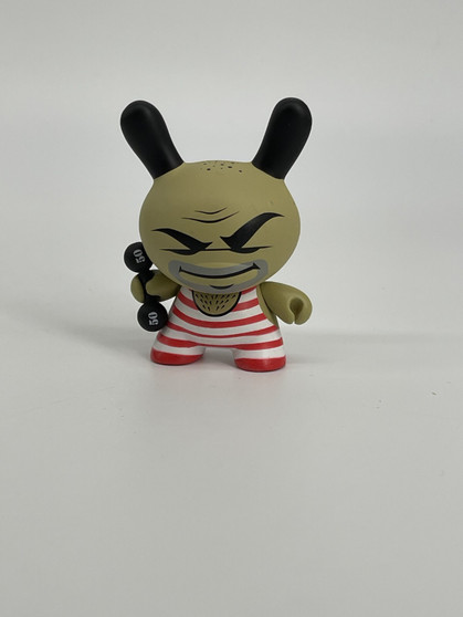 Kidrobot Dunny 2005 Series 2 Weightlifter by Tristan Eaton 3" Vinyl Figure Loose