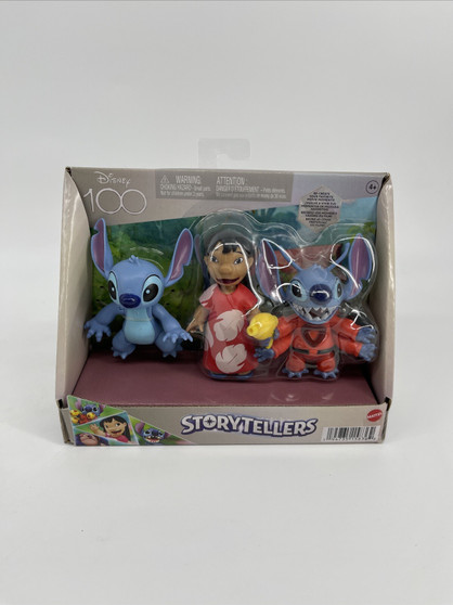 Mattel Disney 100 Storyteller Set Lilo And Stitch 3 piece Figure Toy Set