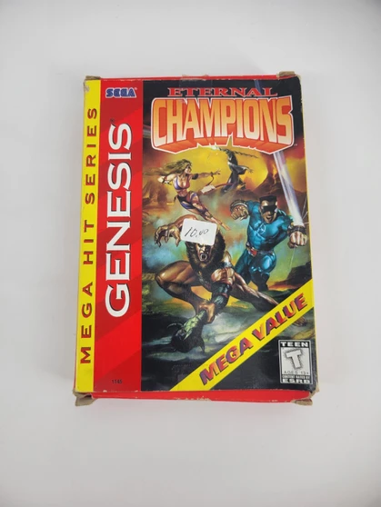 Eternal Champions (Sega Genesis, 1993) Cart and box only | Tested