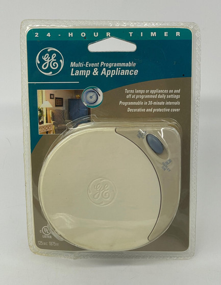 GE Programmable Lamp & Appliance Timer 24 Hour Multi-Event Daily Settings New
