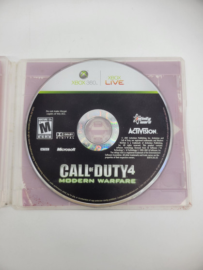 Call of Duty 4 Modern Warfare (Microsoft, Xbox 360) Used, Disc Only | Tested