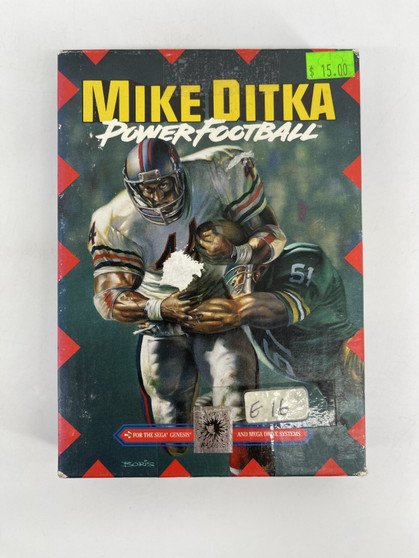 Mike Ditka's Power Football (Sega Genesis, 1991) - Cart and Box Only | Tested