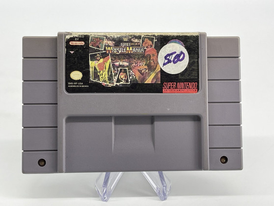 WWF Super WrestleMania (SNES, 1992) Cart only! Used | Tested