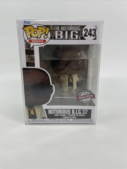 Funko Pop! Rocks: Notorious B.I.G. with Suit #243 - Special Edition W/Protector