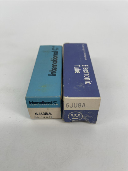 2 Westinghouse/International 6JU8A Vacuum Tubes Tested and Works