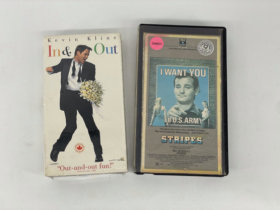Comedy Lot: In & Out VHS & Stripes VHS