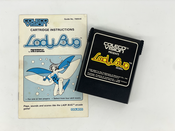 Colecovision Lady Bug 1981 Video Game w/ Manual Untested