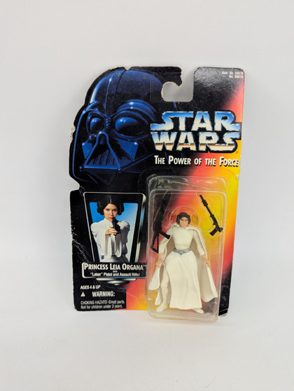 Kenner  1995 Star Wars Power of The Force Princess Leia Organa Hasbro Red Card