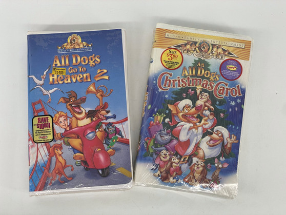 An All Dogs Christmas Carol & All Dogs Go To Heaven 2 - Factory Sealed
