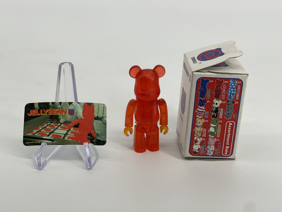 Bearbrick Series 1 Jellybean Clear Red Be@brick - Matte Clear Bright Red