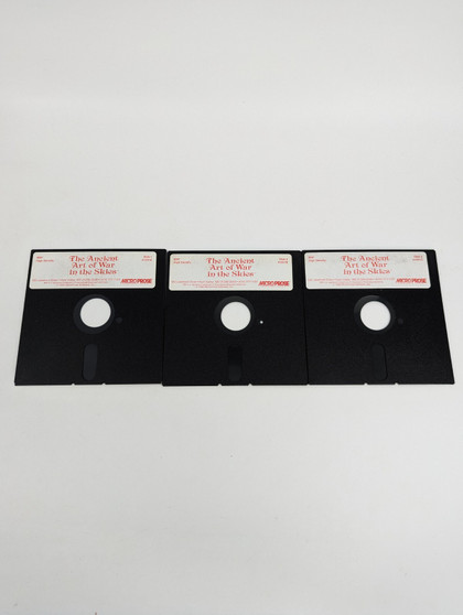 The Ancient Art Of War In The Skies 5.25 Disks MicroProse 1992 IBM 3 Set