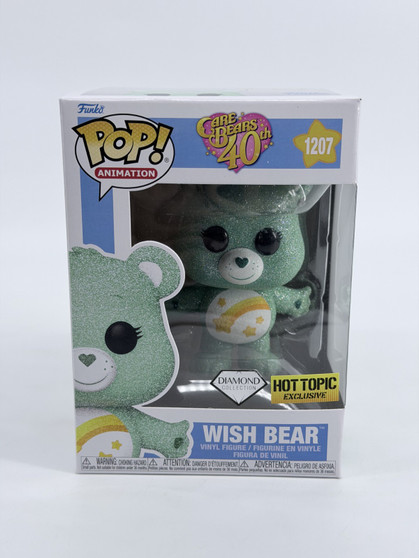 Funko Pop! Animation: Care Bears 40th - Wish Bear (Diamond) #1207 Hot Topic EX