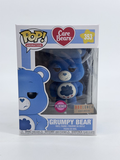 Funko Pop! Animation: Care Bears - Grumpy Bear #353 (Flocked) Box Lunch EX