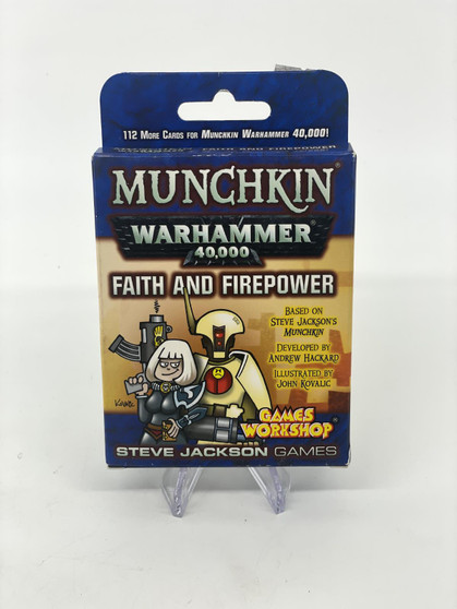 Munchkin: Warhammer 40k Faith and Firepower Expansion Rare 1st Edition 1st Print