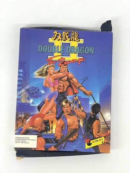 Double Dragon 2 The Revenge Commodore 64 Manual and box included