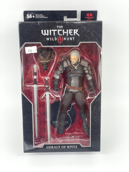 THE WITCHER Wild Hunt Geralt Of Rivia McFarlane Toys 7in Figure