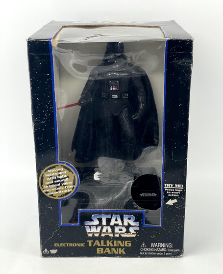 Star Wars Deluxe Electronic Darth Vader Thinkway Talking Bank 1996