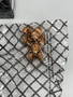 Qee 1.5 inch Metallic Series Style Collection Box & Keychain - ORANGE