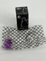 Qee 1.5 inch Metallic Series Style Collection Box & Keychain - Purple