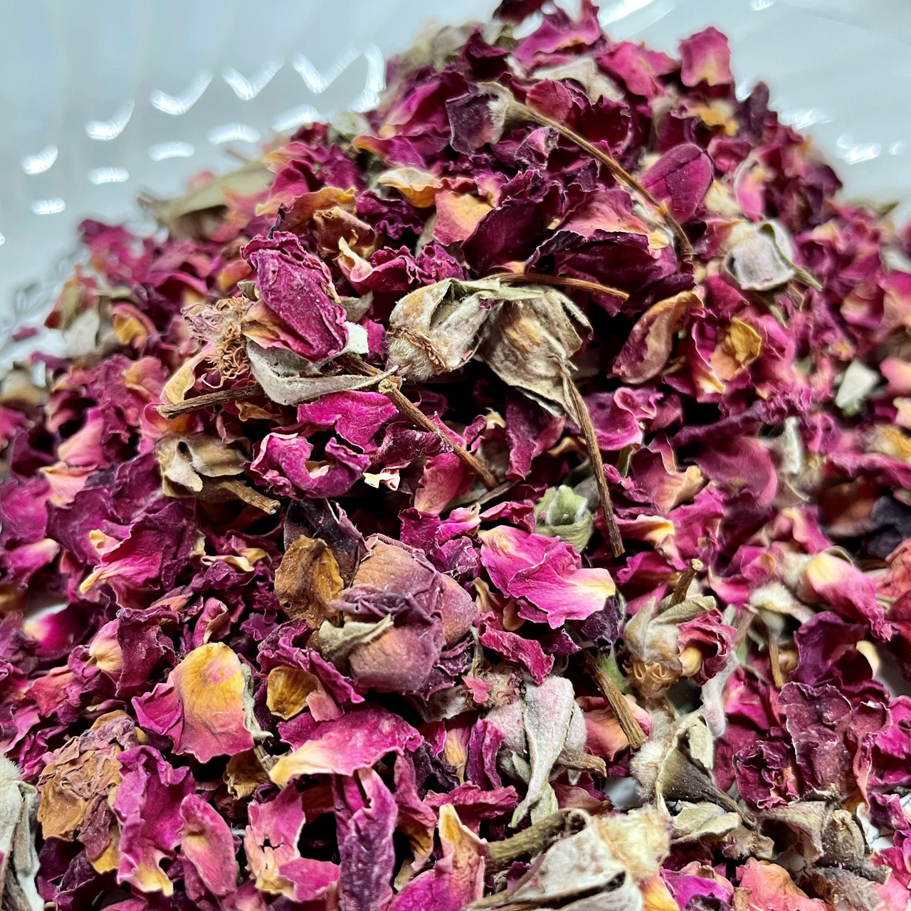 Purple and Pink Bulk Rose Petals