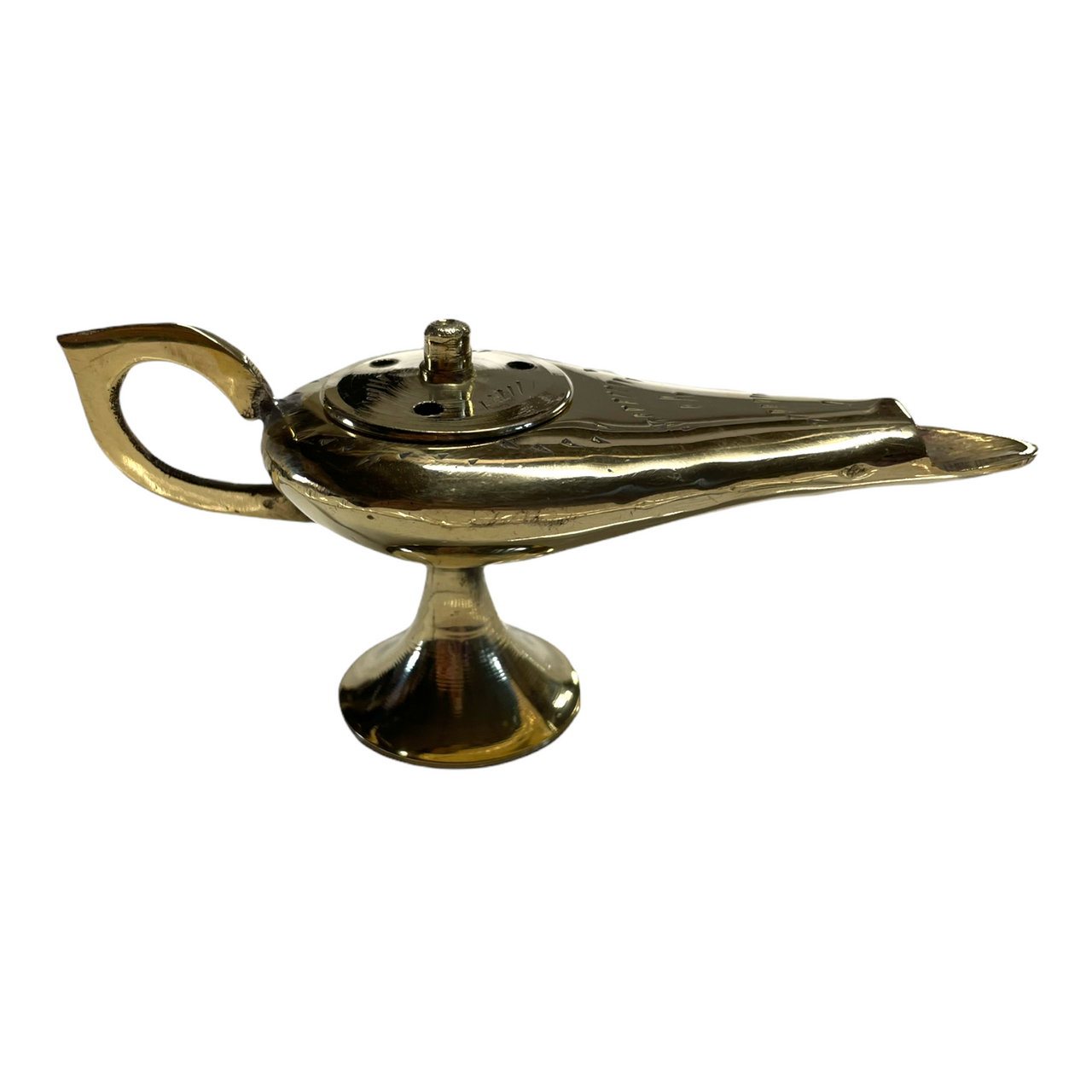 Vintage Brass Genie Reproduction Oil Burner, Miniature Magic Lamp