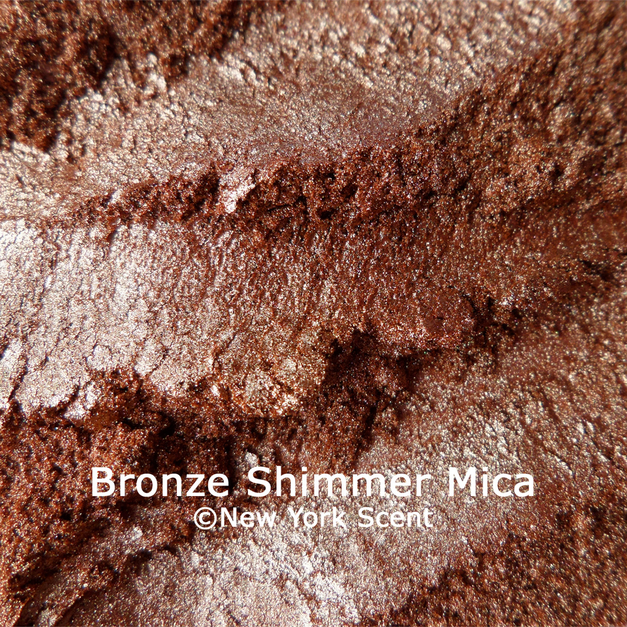 Shimmer Bronze Mica Powder  Skin Safe, Fine Pigment Powder for