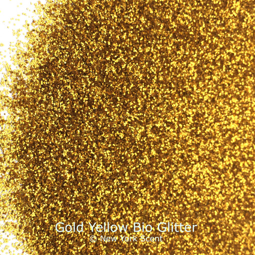 Gold Yellow cosmetic Bio Glitter from New York Scent Gold Yellow cosmetic Bio Glitter from New York Scent