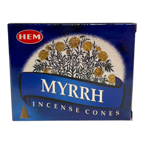 HEM Precious Myrrh Incense Cones, 10 pc