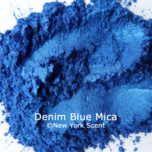 Denim Blue mica powder colorant from New York Scent