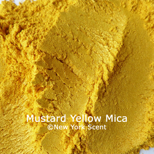 Mustard Yellow Mica Powder Colorant from New York Scent