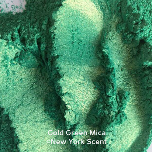 Gold Green Mica Powder - Soap Color from New York Scent