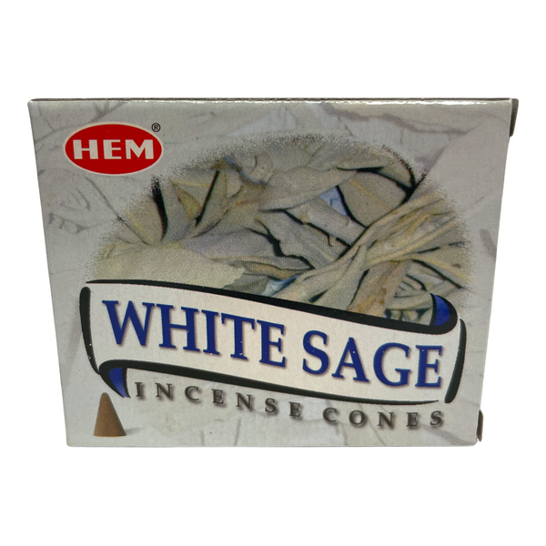 HEM White Sage Incense Cones, 10 pc