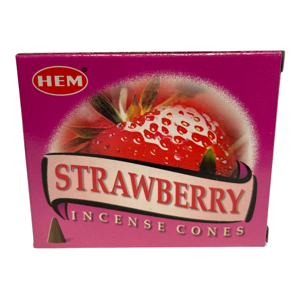 HEM Strawberry Incense Cones, 10 pc