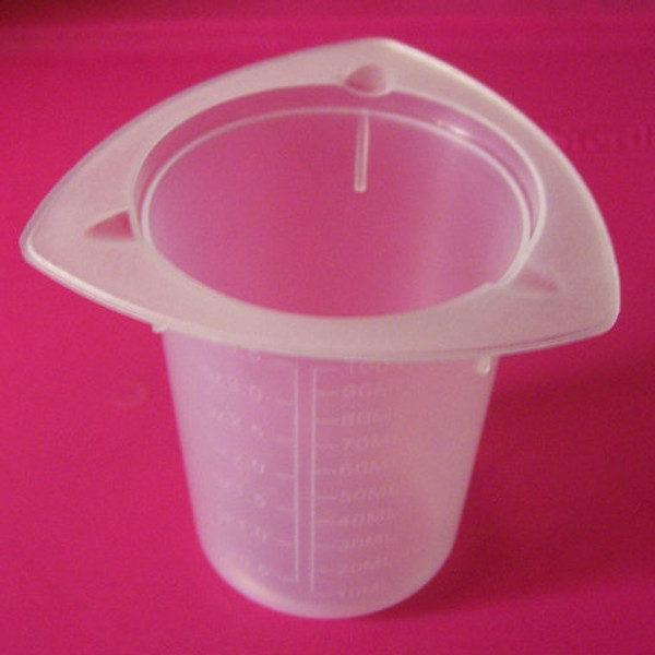 Tri-Corner Plastic Beaker, 100 ml / 3 oz