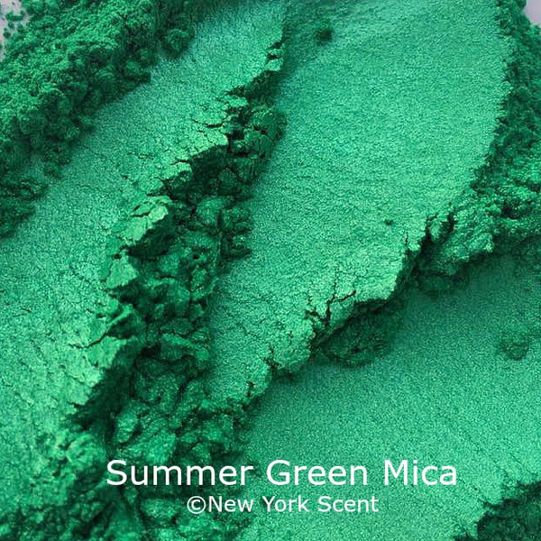 Summer Green Mica Powder - Soap Colorant from New York Scent