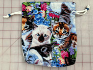 Kittens / Cats Drawstring Cotton Bag