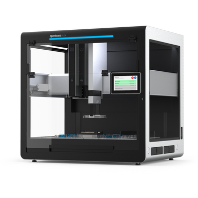 vThe Opentrons Flex liquid handling robot. Capable of automating applications such as NGS library prep, Nucleic Acid Isolation & Extractions, Protein Purification, PCR, ELISA, and many more.