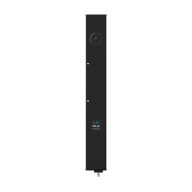 1-50uL 8-channel pipette compatible with the Opentrons Flex.