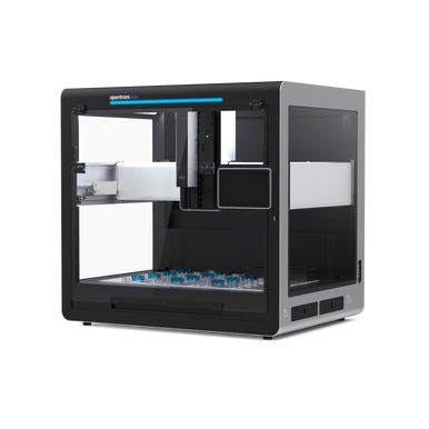 The Flex Prep robot with 1-Channel pipette. Simple, quick sample preparation to save time within your lab.