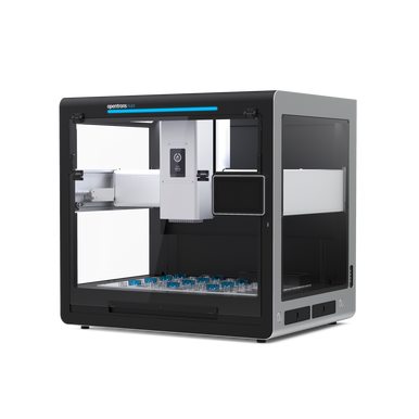 The Flex Prep robot with 96-Channel pipette. Simple, quick sample preparation to save time within your lab.